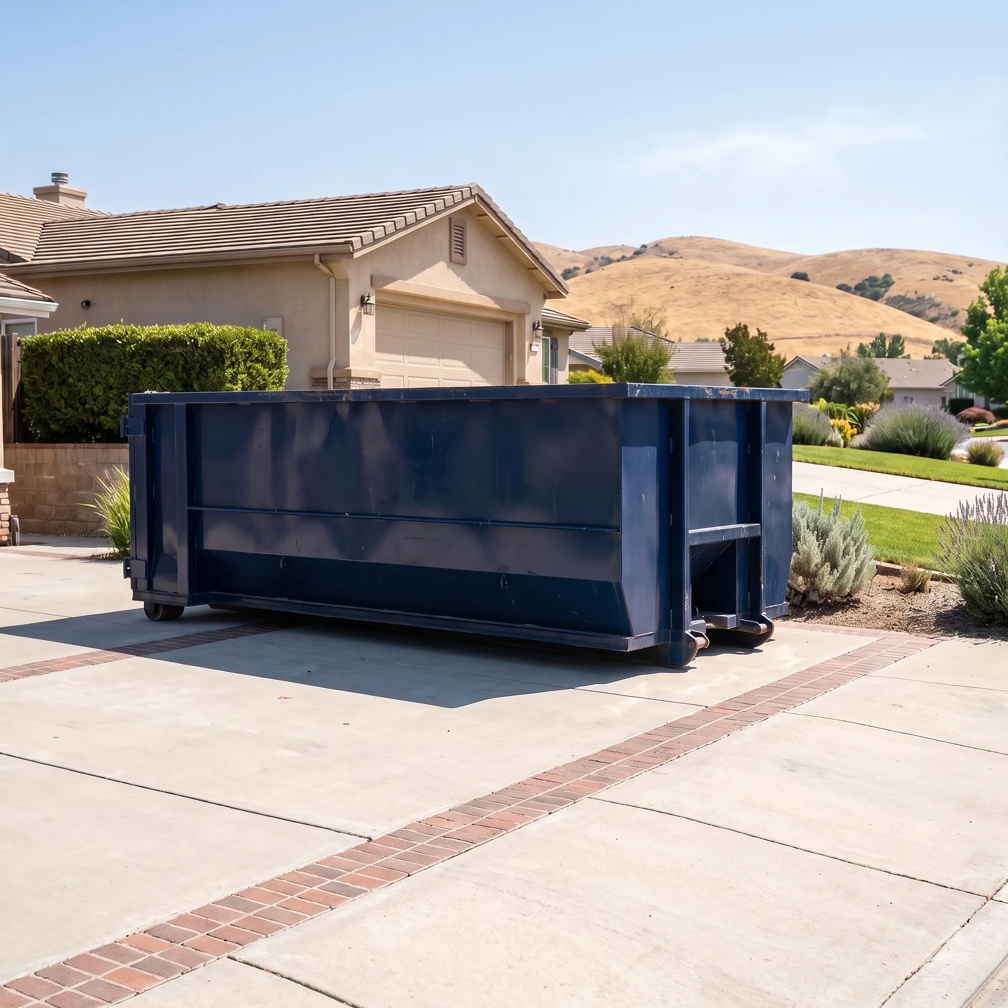 Dumpster on a Riverside, CA job site